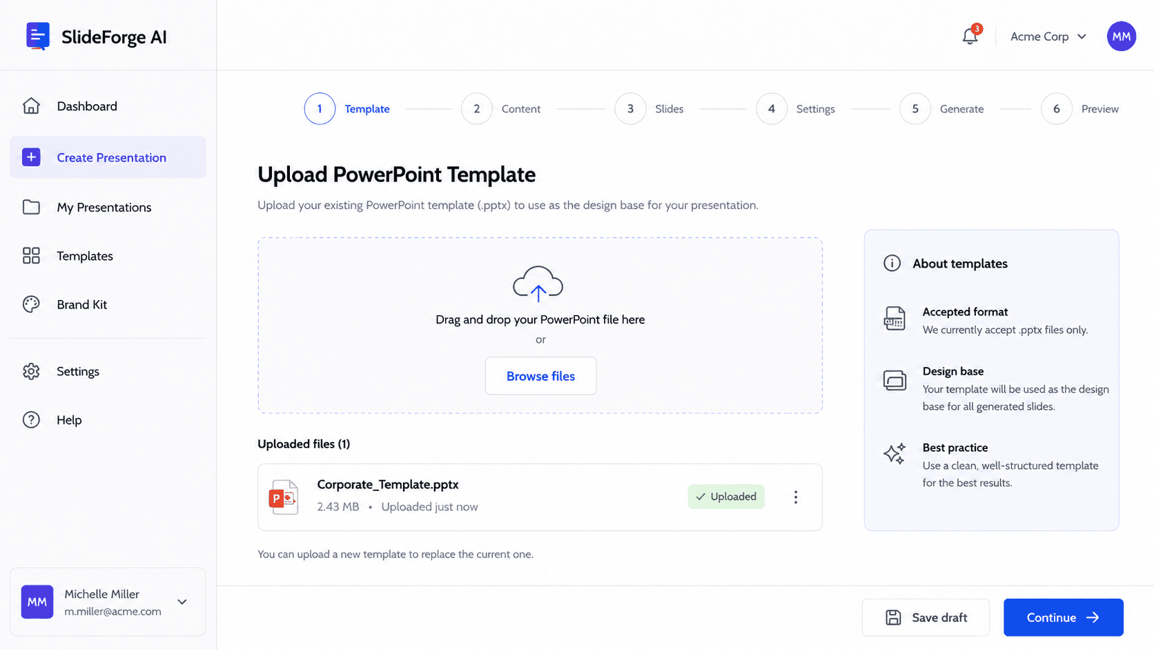AI PowerPoint Generator Agent