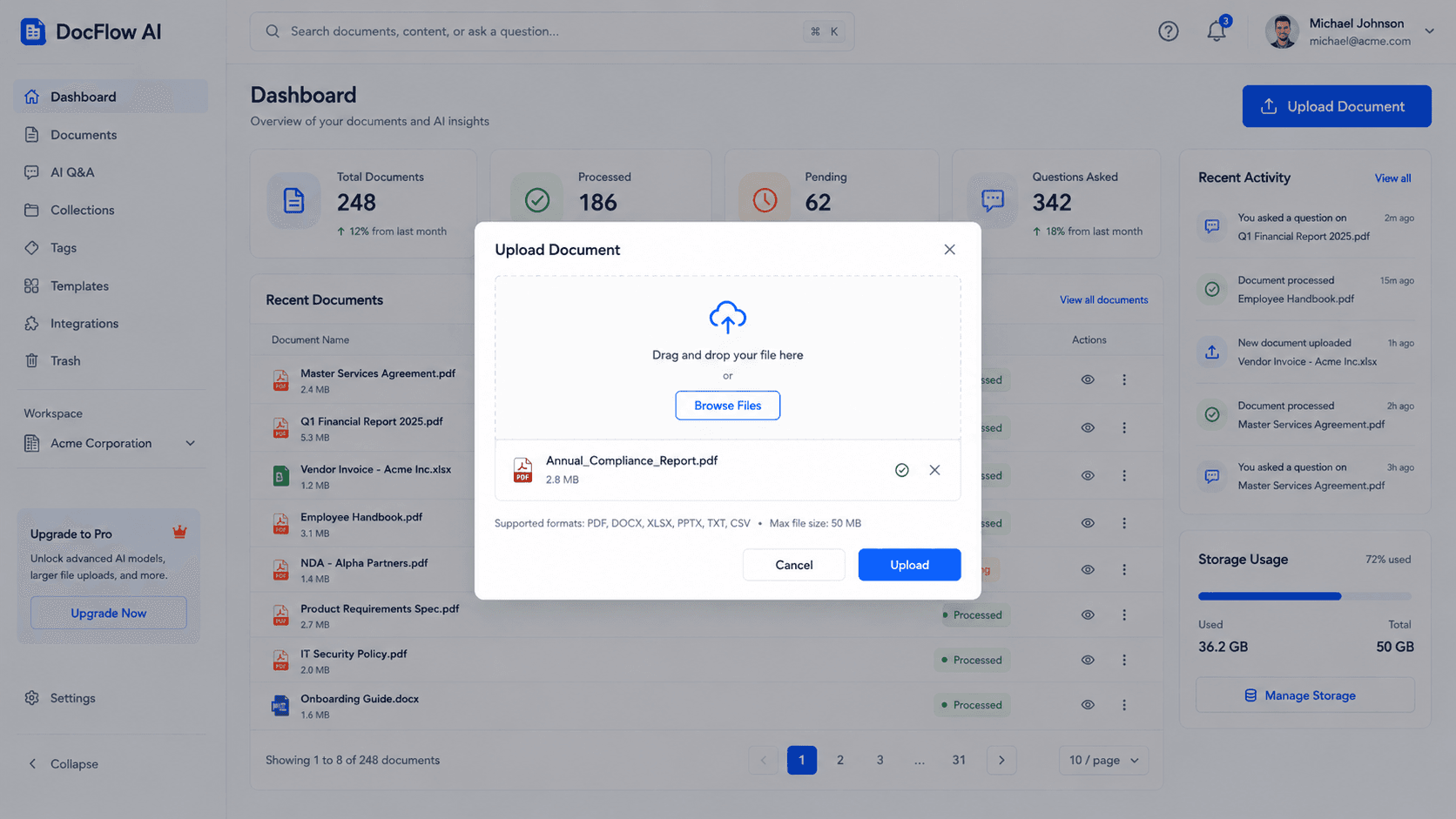 AI Document Intelligence & Q&A System preview 2