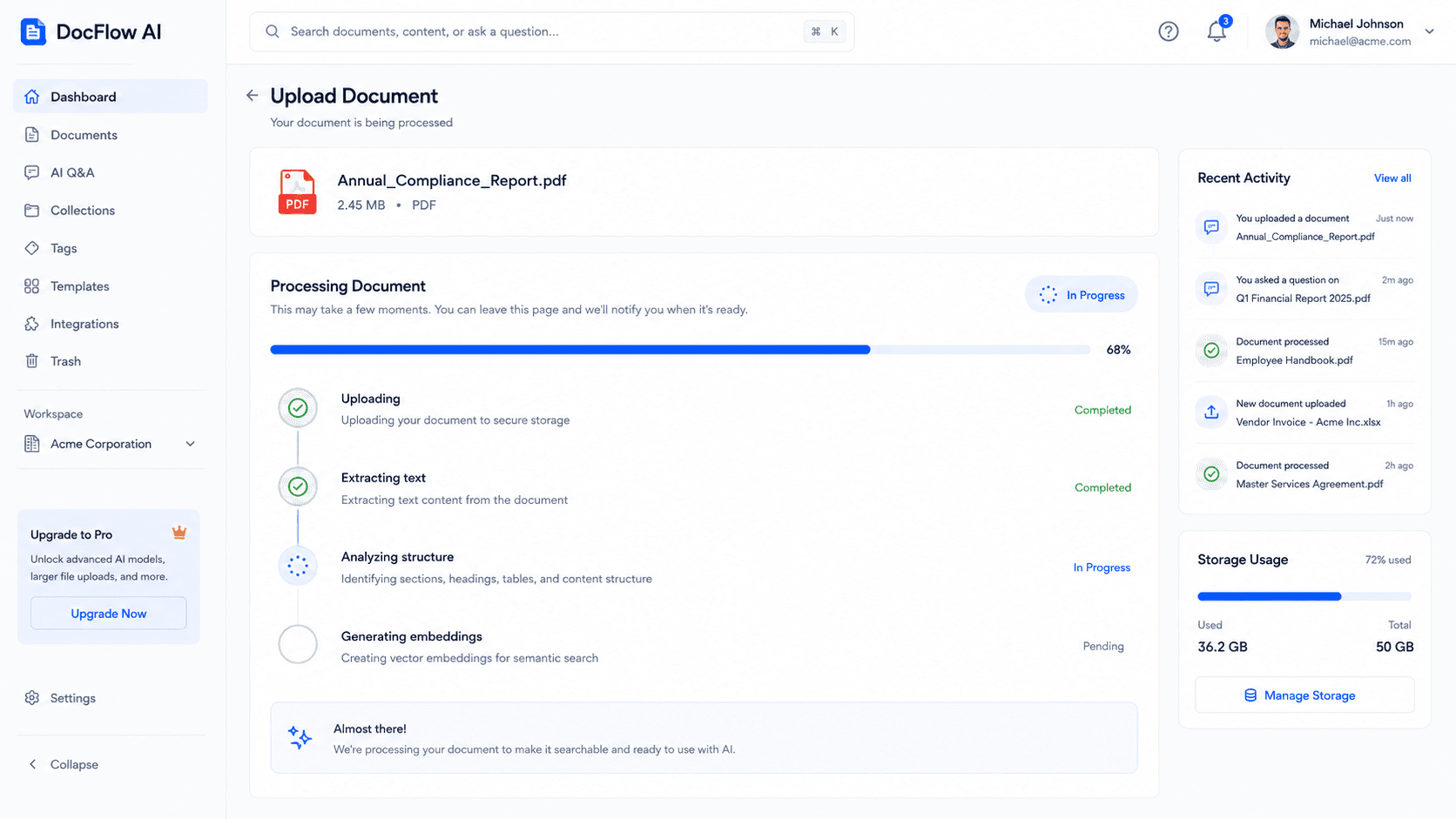 AI Document Intelligence & Q&A System preview 3
