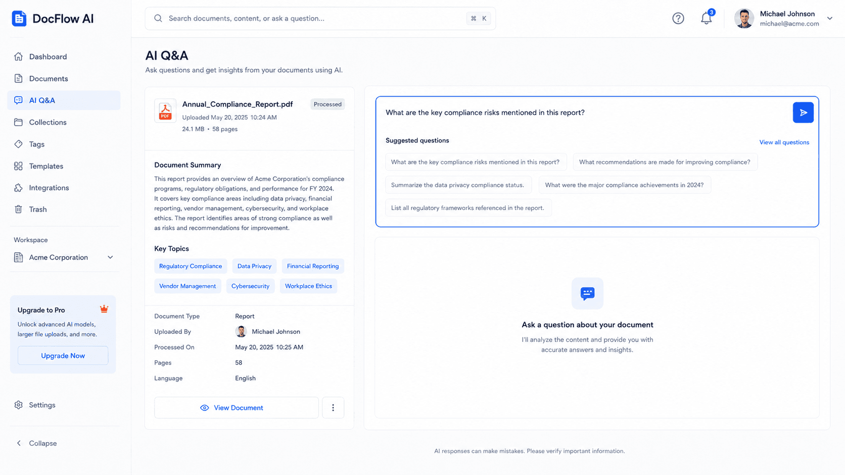 AI Document Intelligence & Q&A System preview 4
