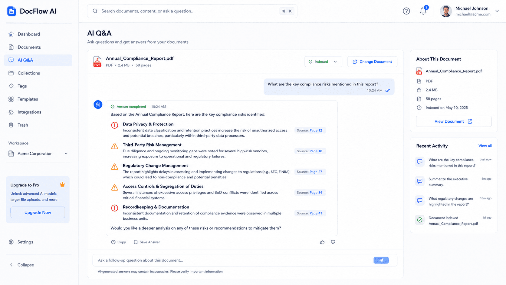 AI Document Intelligence & Q&A System preview 5