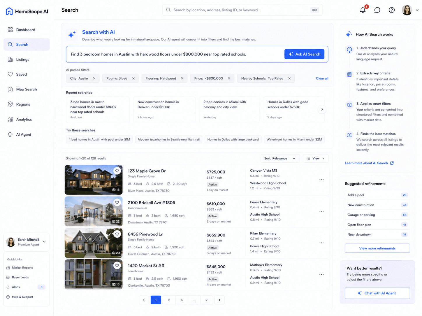 AI-Powered Real Estate Search SaaS preview 2